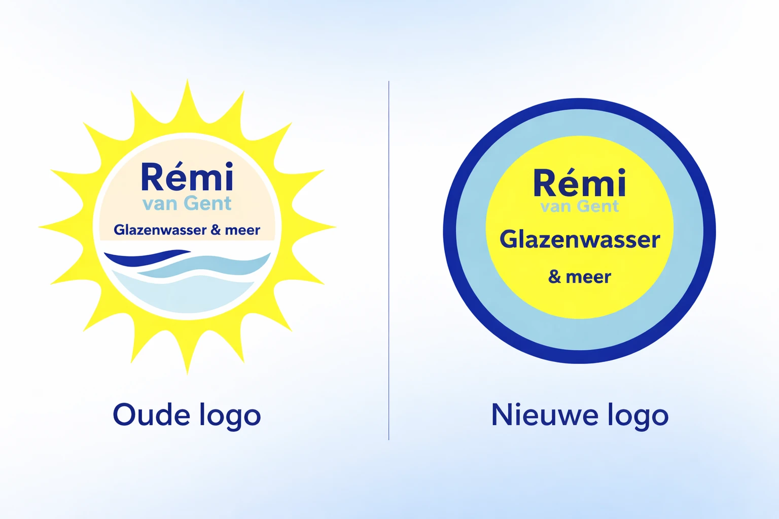 Nieuwe logo Rémi van Gent - Glazenwasser Amsterdam Noord